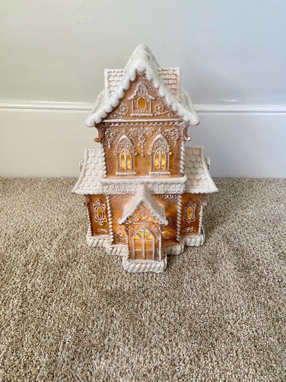 RAZ Imports Lighted LED Gingerbread House Christmas Village - Picture 14 of 15